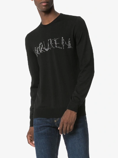 Shop Alexander Mcqueen Dancing Skeleton Sweater In Black