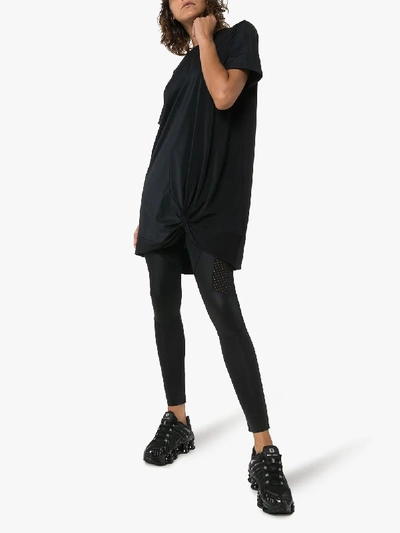 Shop Charli Cohen Cipher Longline Oversized Stretch T-shirt In Black