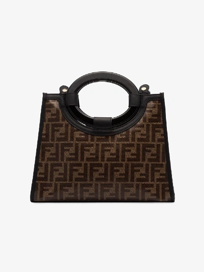 Shop Fendi Kleiner 'runaway' Shopper In Brown