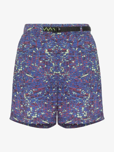 Shop Nike Nrg Acg Contrast Strap Shorts In Blue