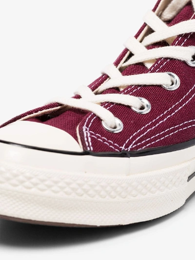 Shop Converse Burgundy Chuck Taylor 70 High Top Sneakers In Red