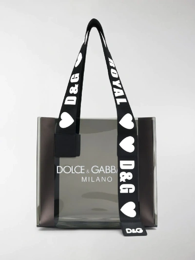 Shop Dolce & Gabbana Street Shopping Bag In Black