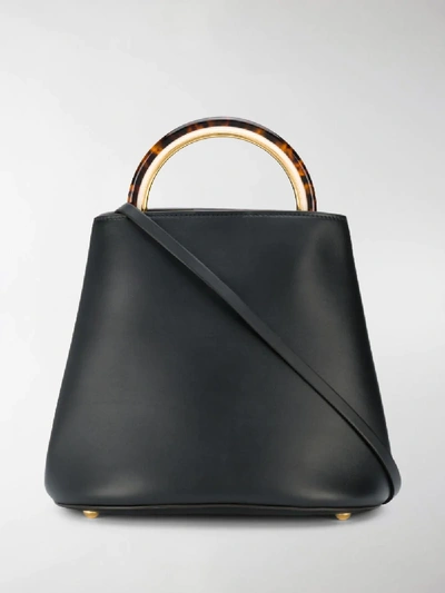 Shop Marni Pannier Tote Bag In Black