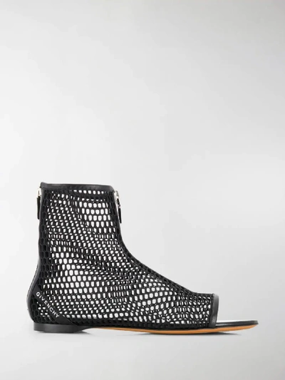 Shop Givenchy Net Boots In Black