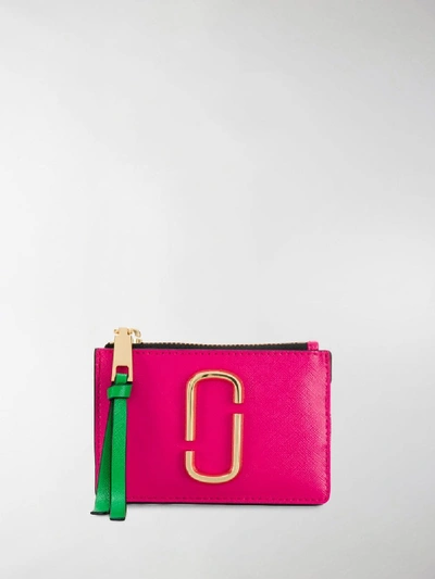 Shop Marc Jacobs Top Zip Multi Wallet In Pink