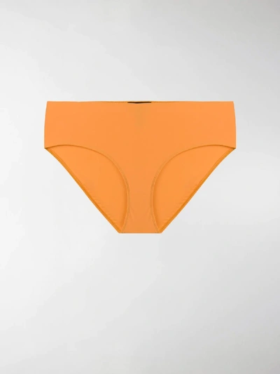 Shop Isabel Marant Étoile Plain Bikini Bottoms In Orange
