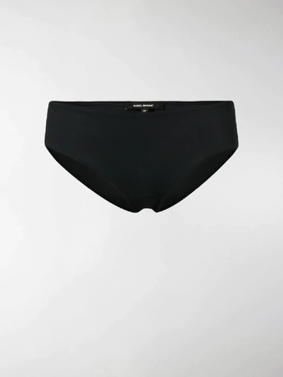 Shop Isabel Marant Étoile Sackett Bikini Bottoms In Black