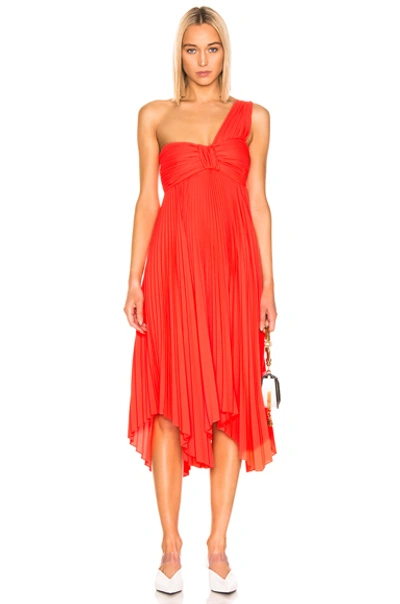 Shop A.l.c . Marbury Dress In Neon Orange