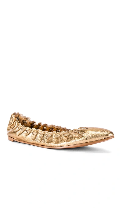 Shop See By Chloé Ballet Flat In Boemia Laminato