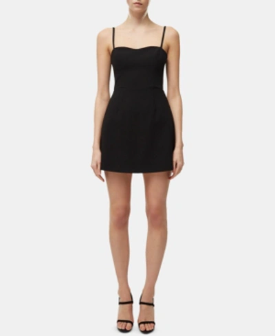 Shop French Connection Sweetheart Tie-back Dress In Black