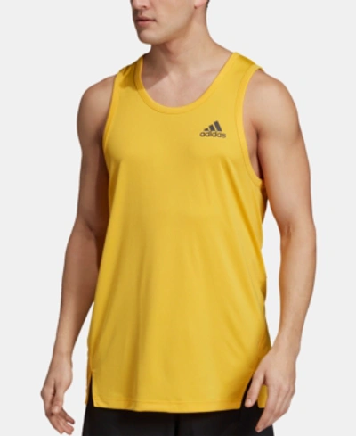 Adidas Originals Adidas Men s Climalite Tank Top In Bold Gold