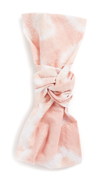 Shop Jennifer Behr Marin Turban In Rose Tie Dye