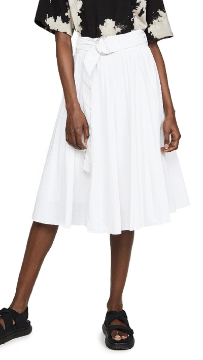 Shop Proenza Schouler Pleated Parachute Skirt In White