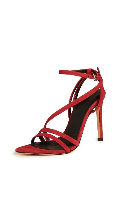 Shop Iro Romy Sandals In Red