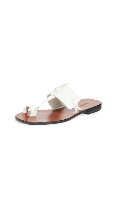 Shop Zimmermann Knotted Sandals In Natural