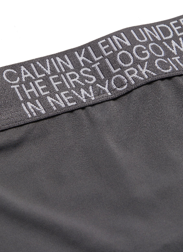 Calvin Klein Underwear 'statement 1981' Logo Waistband Microfibre Trunks In Dark Grey | ModeSens