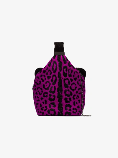 Shop Bienen-davis Bienen Davis Beuteltasche Mit Leoparden-print In Pink