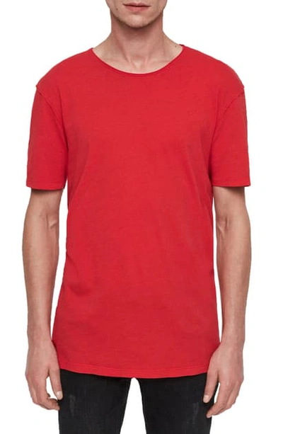 Shop Allsaints Slim Fit Crewneck T-shirt In Red