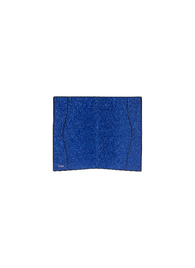 Shop Valextra Leather Passport Holder - Royal Blue