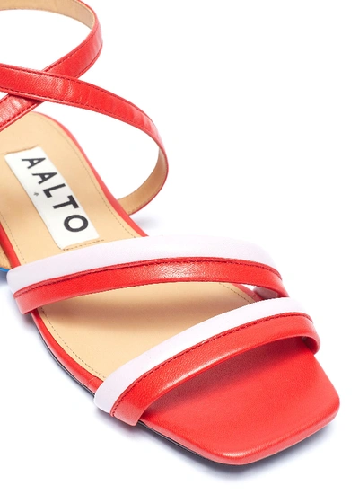 Shop Aalto Colourblock Strappy Leather Sandals