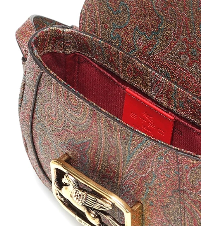 Shop Etro Pegaso Printed Shoulder Bag In Multicoloured