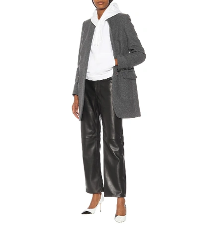 Shop Stella Mccartney Bryce Wool-blend Coat In Grey