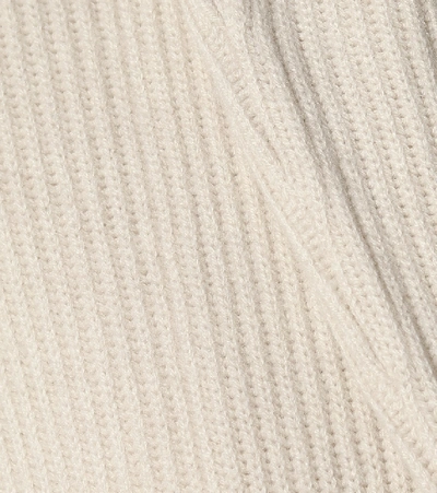 Shop Brunello Cucinelli Belted Cashmere Cardigan In White