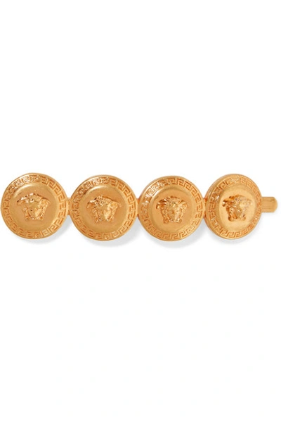 Shop Versace Gold-tone Hair Slide