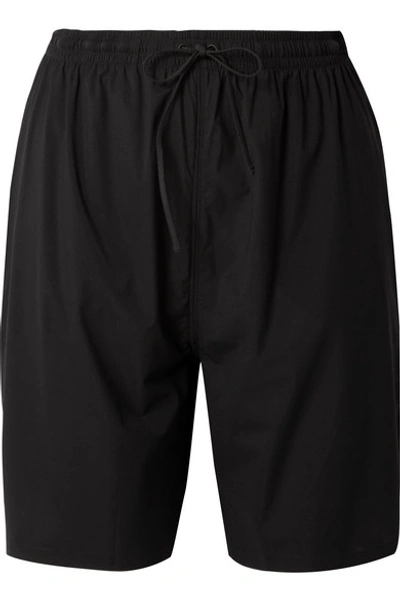 Shop Wone Stretch-jersey Shorts In Black