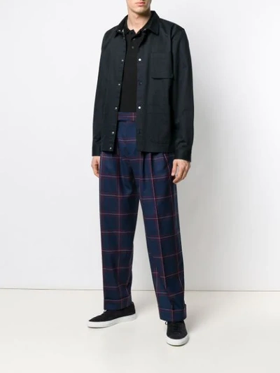 Paul Smith 格纹阔腿长裤 - Farfetch