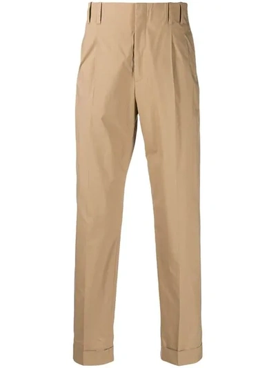 Shop Paul Smith Tailored Trousers In Neutrals