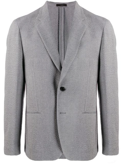 Shop Paul Smith Textured Blazer - Farfetch In 72 Grey