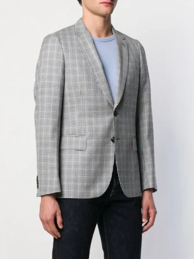 Shop Paul Smith Checkered Blazer In Blue