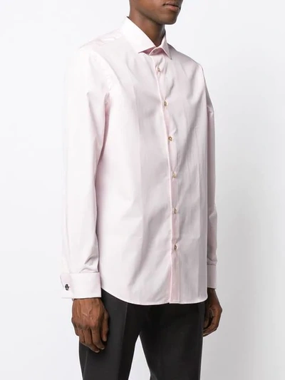 Shop Paul Smith Artist Stripe Cuff Shirt In Pink