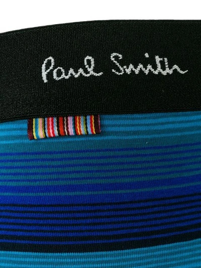 Shop Paul Smith Striped Boxer Shorts In 47 Blue