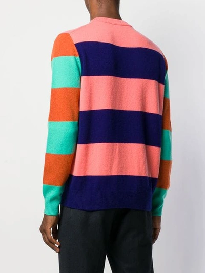 Shop Paul Smith Multi-stripe Sweater In Pink