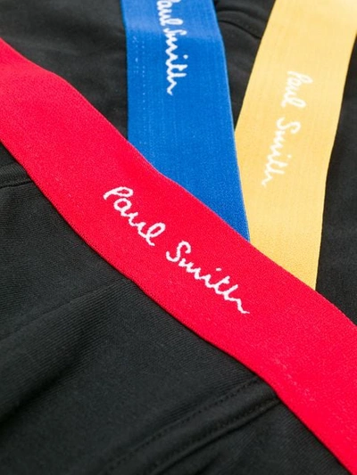 Shop Paul Smith Logo Briefs In 79 Black