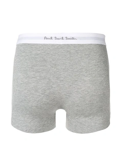 Shop Paul Smith Logo Boxer Shorts In Grey