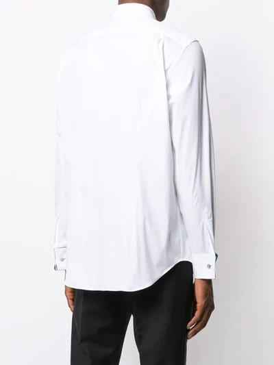 Shop Paul Smith Artist Stripe Cuff Shirt In White