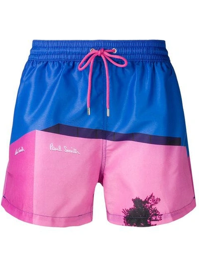 Shop Paul Smith Photographic Print Swim Shorts - Farfetch In 42