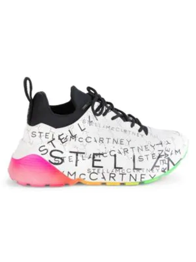 Shop Stella Mccartney Eclypse Chunky Lace-upmonogram Sneakers In Multi