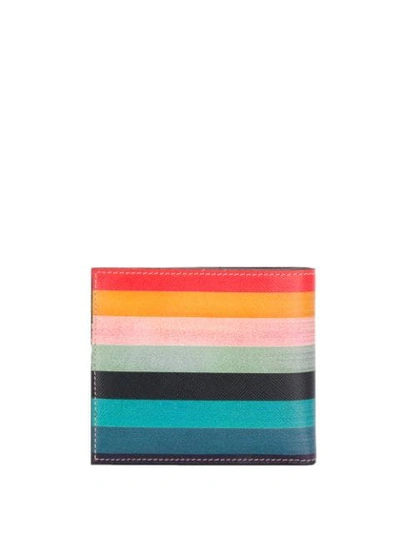 Paul Smith Mixed-stripe Billfold Wallet - Farfetch In 96 Multicolor |  ModeSens