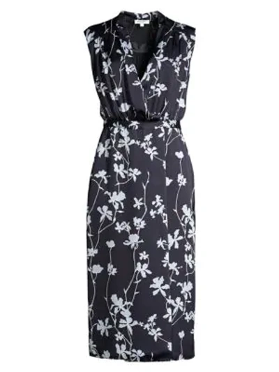 Shop Equipment Femma Sleeveless Floral Sheath Dress In Eclipse Multi