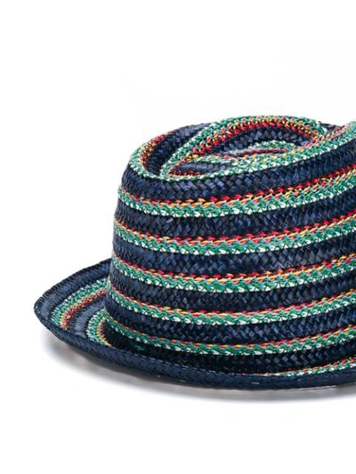 Shop Paul Smith Woven Straw Fedora Hat - Farfetch In 47