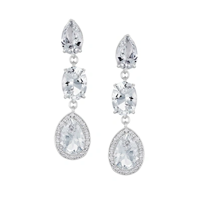 Shop Atelier Swarovski Lola Small Drop Earrings Swarovski Created Diamonds