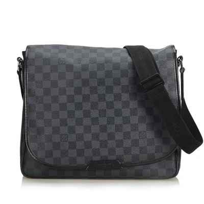 Shop Pre-owned Louis Vuitton Black Crossbody Bag In Gray