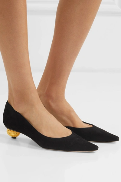 Shop Loewe Suede Pumps