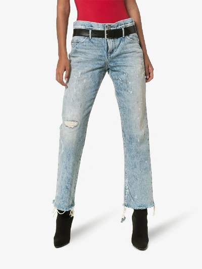 Shop Rta Dexter Boyfriend Jeans In Blue