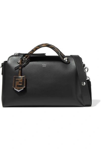 Shop Fendi By The Way Medium Leather Shoulder Bag In Black