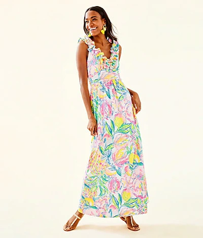 Shop Lilly Pulitzer Leena Maxi Dress In Multi Fiesta Bamba